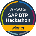 SAP BTP Hackathon Winner (AFSUG)
