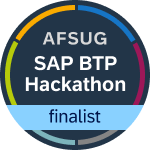 SAP BTP Hackathon Finalist (AFSUG)