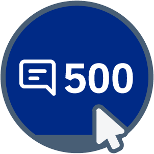 500 Replies Given