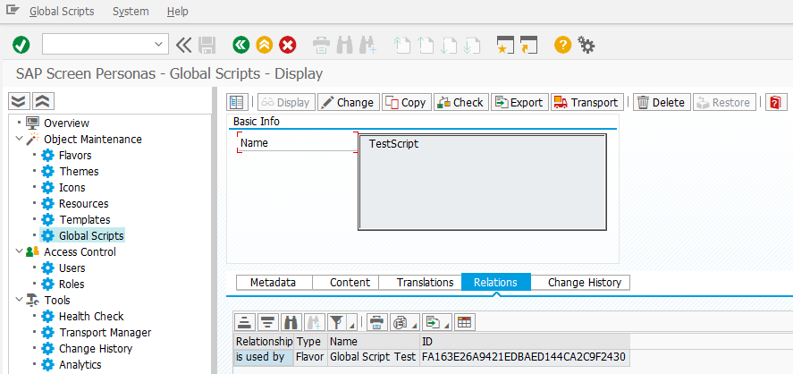 No option to remove assigment of global script to ... - SAP Community
