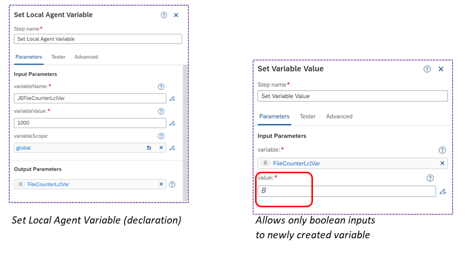 SAP iRPA: "Set Local Agent Variable" not supportin... - SAP Community