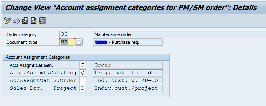Cannot maintain account assignment categories for ... - SAP Community