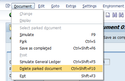 Unable to delete parked document posted in 2013 - SAP Community