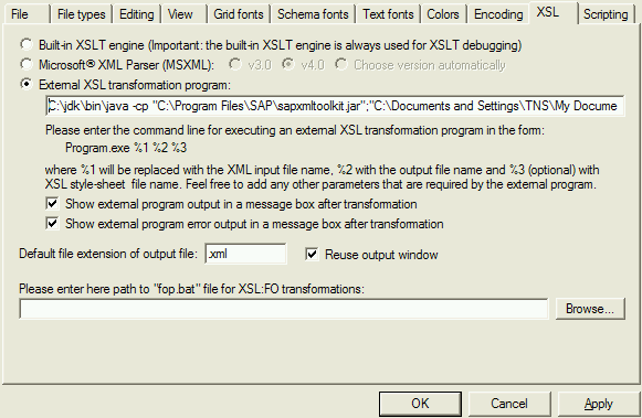 Running NetWeaver's XSLT processor from XMLSpy - SAP Community