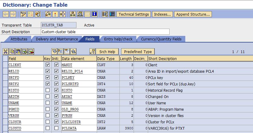 Reading and Writing Data in Cluster table - SAP Community