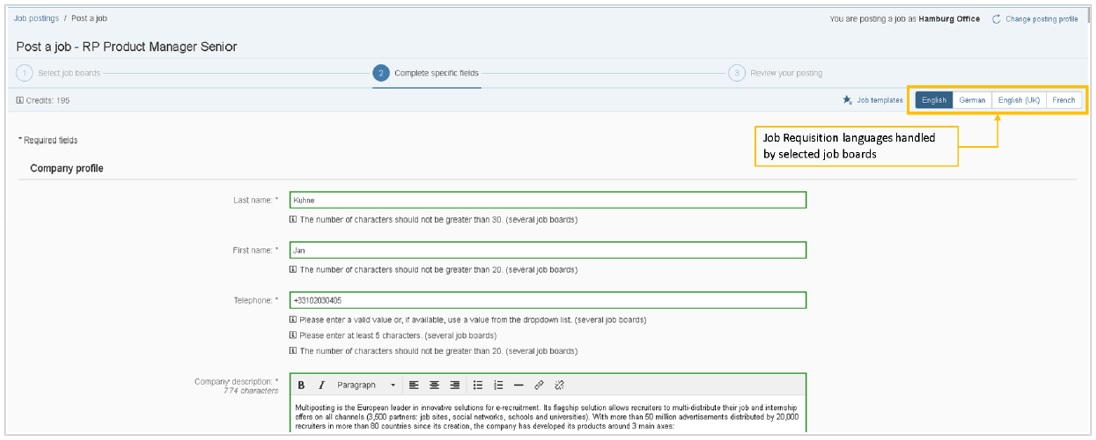 Recruiting Posting – A platform to market your job... - SAP Community