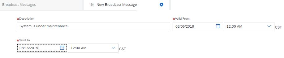 Broadcast Messages to the Users - SAP Community