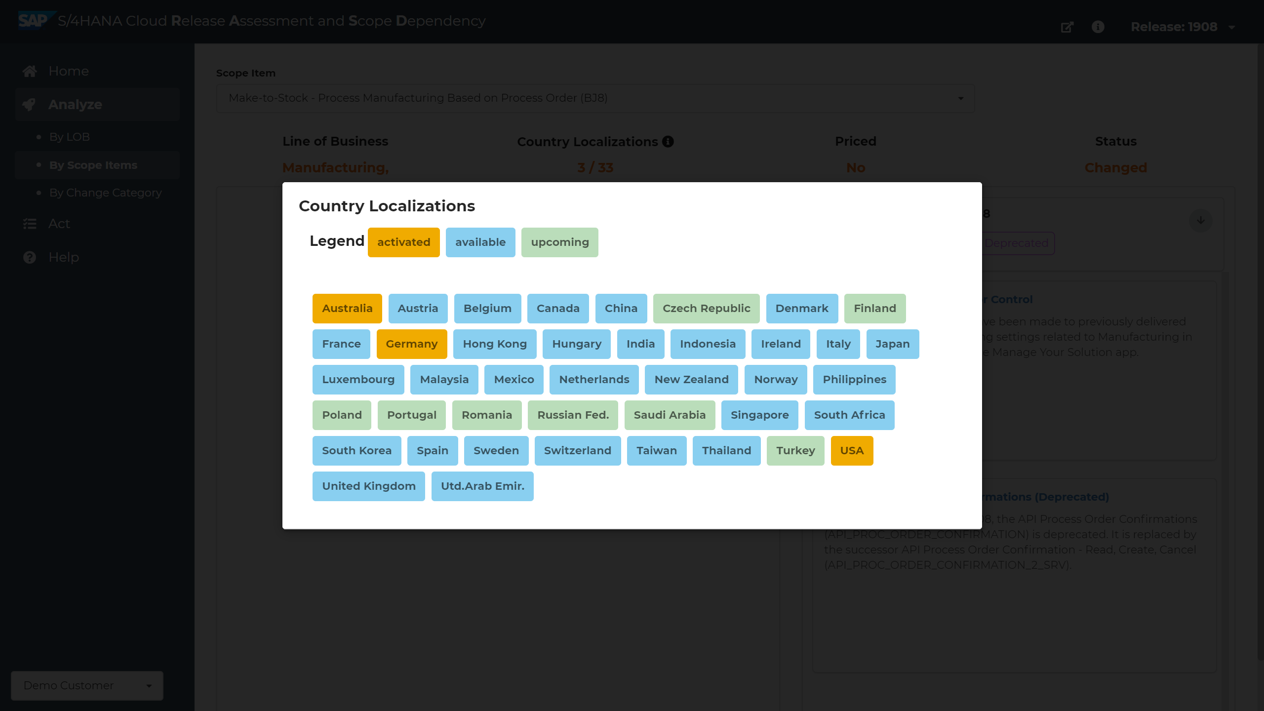 Scope Level Sap SAP S/4HANA Cloud Release Assessment and Scope Dep... - SAP Community