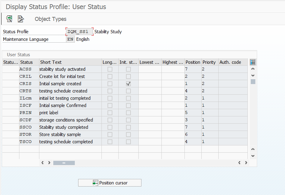 Status profile creation and automatic status updat... - SAP Community