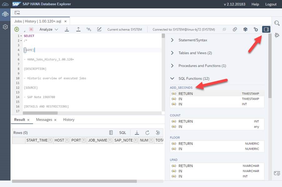 What’s New in SAP HANA Database Explorer 2.0 SP 12 - SAP Community