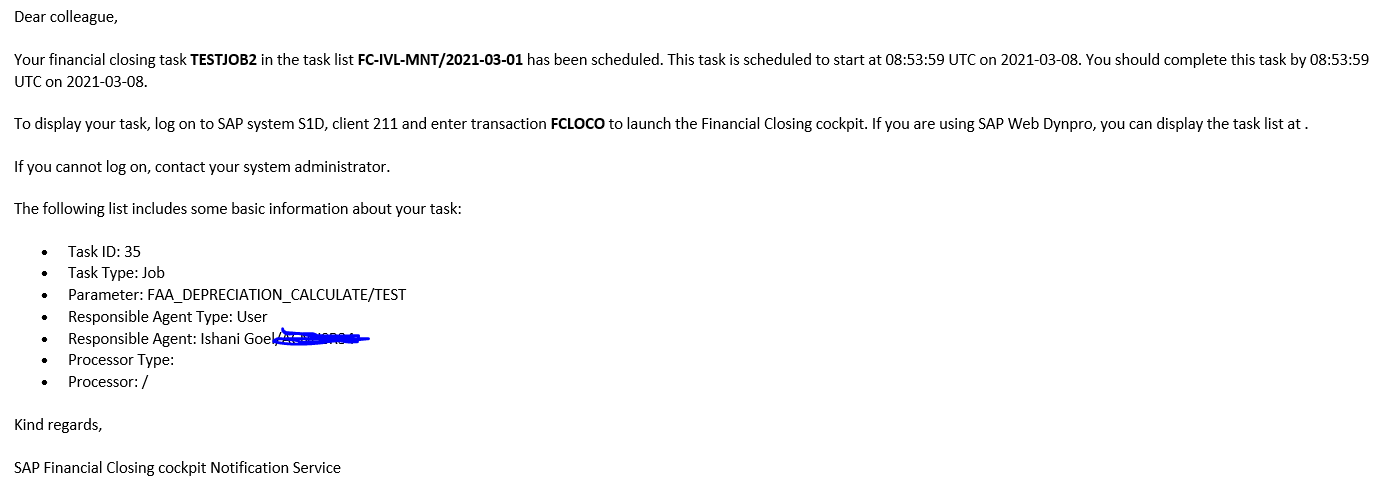 Standard Notifications - SAP Financial Closing Coc... - SAP Community