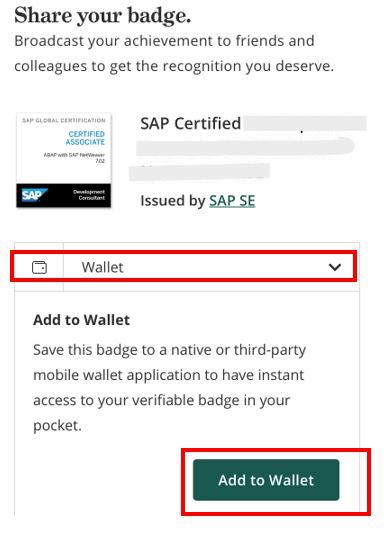 SAPs Badges in Apple Wallet - SAP Community