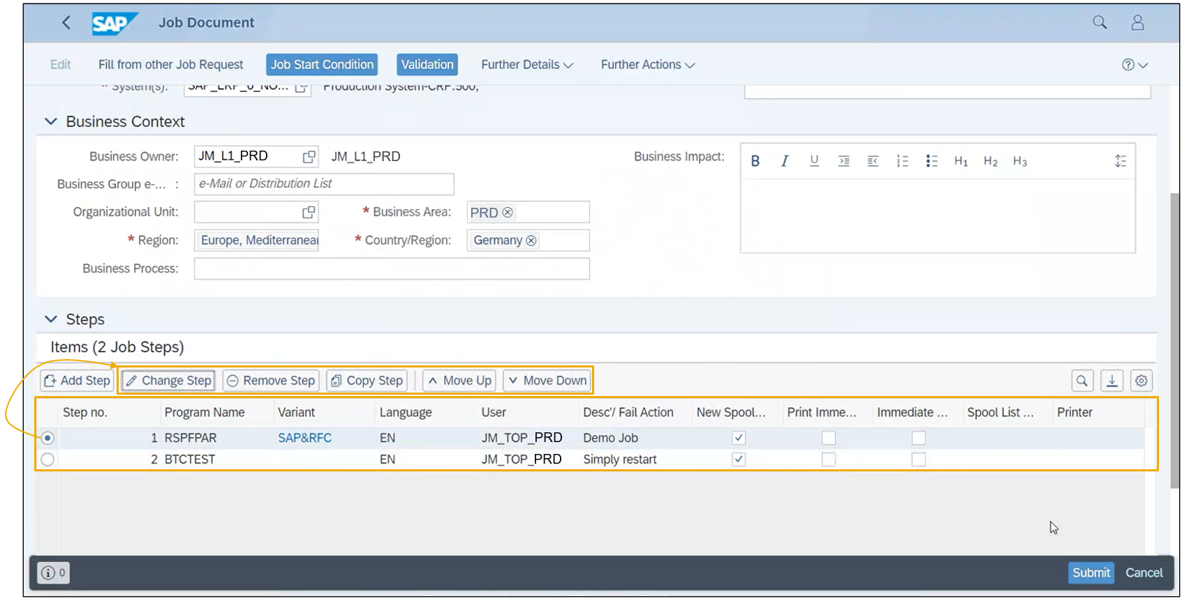 IT Automation: Background Job Request and Document... - SAP Community