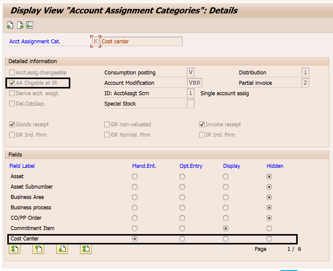 account assignment category q in sap mm