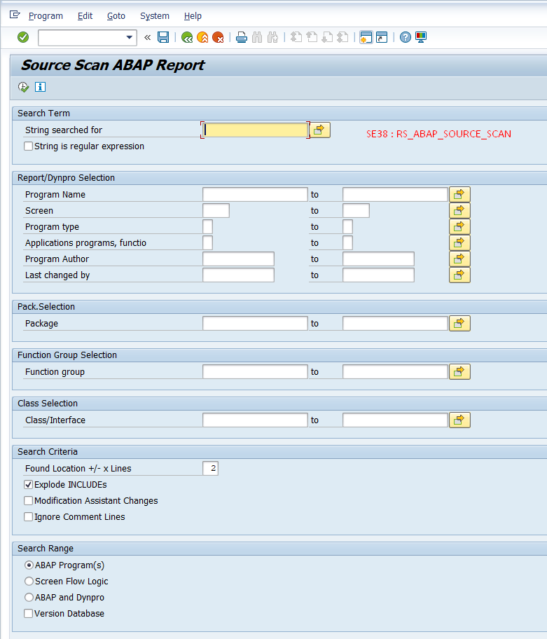 How to Find Text/String in Abap Code - SAP Community