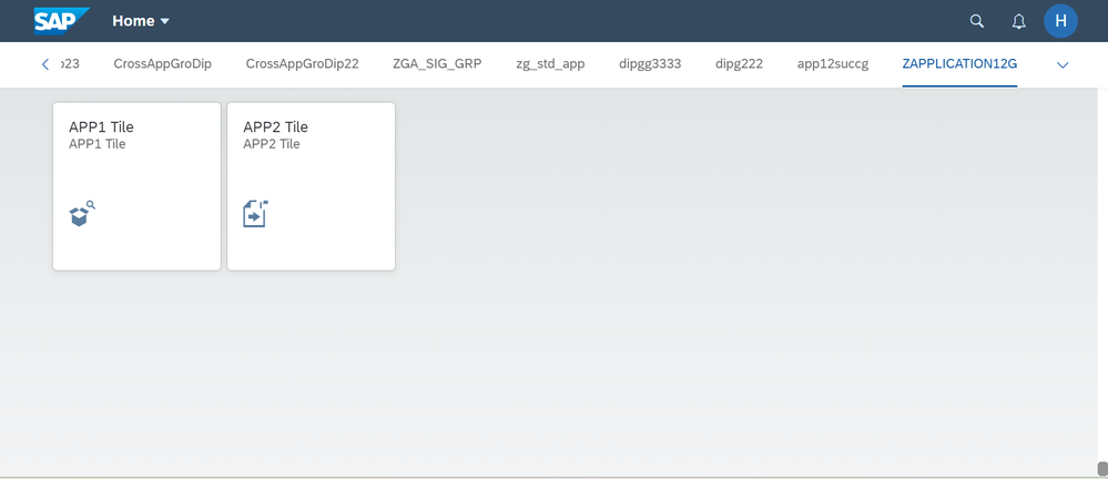 Deployed two applications in Fiori launchpad