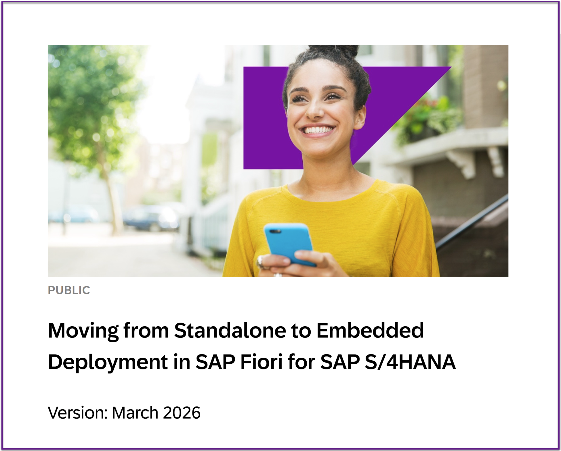 Moving From Standalone To Embedded Deployment In Sap Fiori For Sap S/4Hana (V3.0)