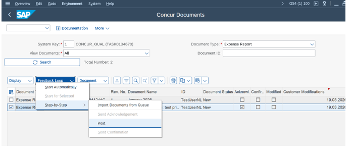 SAP Concur Integration - Financial Posting Flow in... - SAP Community